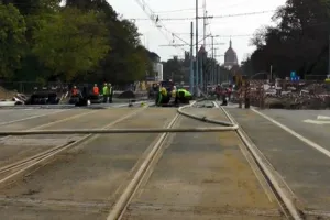 Tramwaje i samochody wrócą w weekend na Hucisko