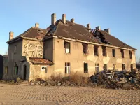 Budynek stacji Kanał Kaszubski do rozbiórki