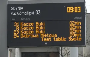 Gdynia: błędne informacje na przystankach