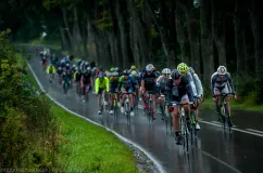 Cyklo Gdynia w strugach deszczu