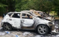 Płonęły auta na parkingu w Oliwie