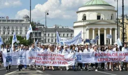 Lekarze z Trójmiasta na manifestacji w Warszawie