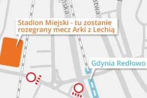 Jak dotrzeć na niedzielny mecz Arka-Lechia?