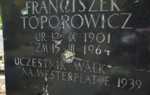 Zniszczony grób Westerplatczyka zostanie naprawiony