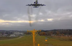 Samolot AWACS nad Trójmiastem