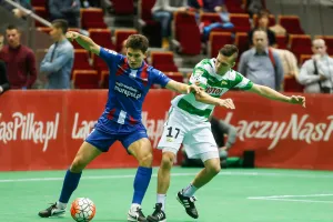 Piłkarze Lechii na parkiecie Ergo Areny