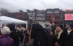 Demonstracja kobiet w Gdańsku