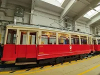 Przedwojenny gdański tramwaj w Krakowie