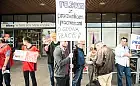 Protest pracowników Tesco w Gdyni