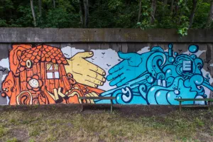 Nowy, morski mural na Oksywiu