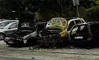 Nocny pożar trzech aut na Chełmie