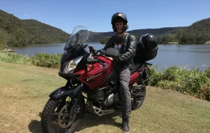 Przyjechał z Australii do Polski na motocyklu