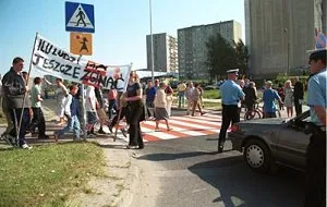 Protest mieszkańców Moreny