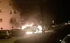 Nocny pożar trzech aut w Gdyni