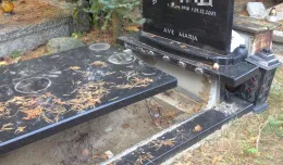 Okradziono grób na Cmentarzu Łostowickim