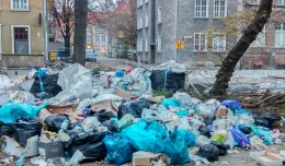 Góra śmieci w centrum Gdańska, bo... przeniesiono śmietnik
