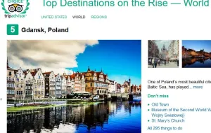Gdańsk w czołówce rankingu portalu podróżniczego TripAdvisor