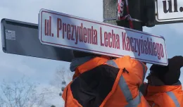 Zamontowano tablice z nazwą ulicy Prezydenta Lecha Kaczyńskiego