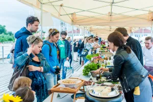 Uczta w duchu slow food na molo