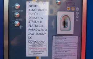 Parkomaty w Gdańsku: zimno, więc za darmo