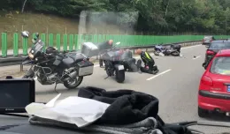 Motocyklista uderzył w auto na obwodnicy