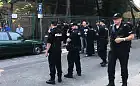 Policja na ulicy, komornik w hali w Sopocie
