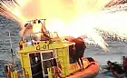 Odpalali fajerwerki z łodzi ratunkowej WOPR