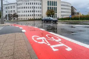 Przybyło pasów dla rowerzystów w Gdyni