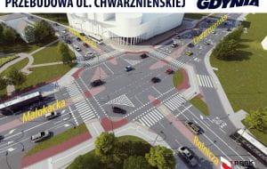 Dwie oferty na przebudowę Chwarznieńskiej w Gdyni