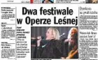 Dwa festiwale w Operze Leśnej