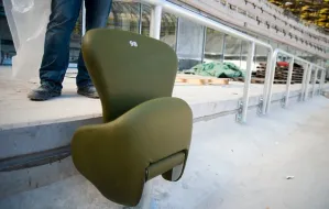 Zielone krzesełka na PGE Arenie