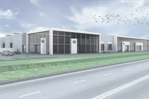 Przy stadionie powstaje salon Volkswagena