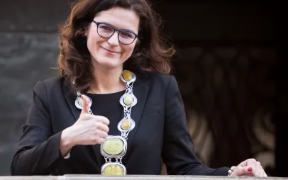 Nowy bursztynowy łańcuch pani prezydent