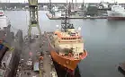 Pożar statku w gdańskiej stoczni