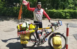 Kanadyjski podróżnik rowerowy z wizytą w Trójmieście
