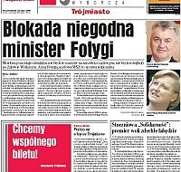 Blokada niegodna minister Fotygi
