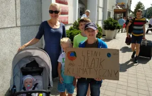 Protest klimatyczny 11-letniego Mateusza w Gdyni