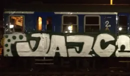 Pomazali pociąg SKM, który stał w Gdańsku Głównym
