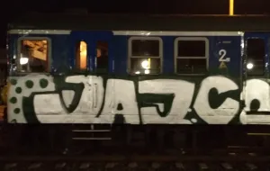 Pomazali pociąg SKM, który stał w Gdańsku Głównym