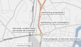W weekend duże zmiany w komunikacji i na drogach w Gdańsku