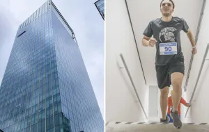 Bieg po schodach na ostatnie piętro najwyższego wieżowca w północnej Polsce