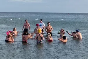 Noworoczne kąpiele morsów w Trójmieście