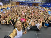Ewa Chodakowska w hali AWFiS. Zobacz trening ponad 300 osób