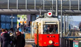Walentynkowy tramwaj jeździ po Gdańsku
