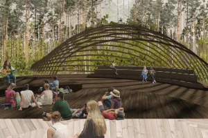 Pijalnia wód, amfiteatr leśny - studenckie wizje miejskiej infrastruktury wodnej