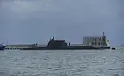 Niemiecki okręt podwodny w porcie w Gdyni