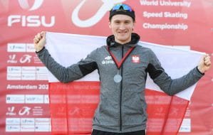 Marcin Bachanek akademickim mistrzem świata w łyżwiarstwie szybkim