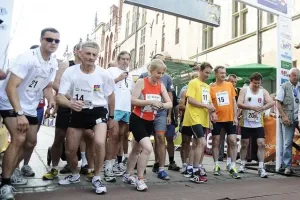Dobrzy znajomi na trasie Biegu św. Dominika