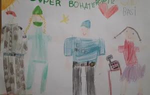 Dzieci rysują "bohaterów w walce z koronawirusem"