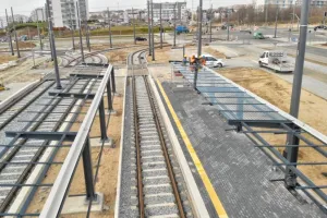 Postęp prac na pętli tramwajowej Ujeścisko